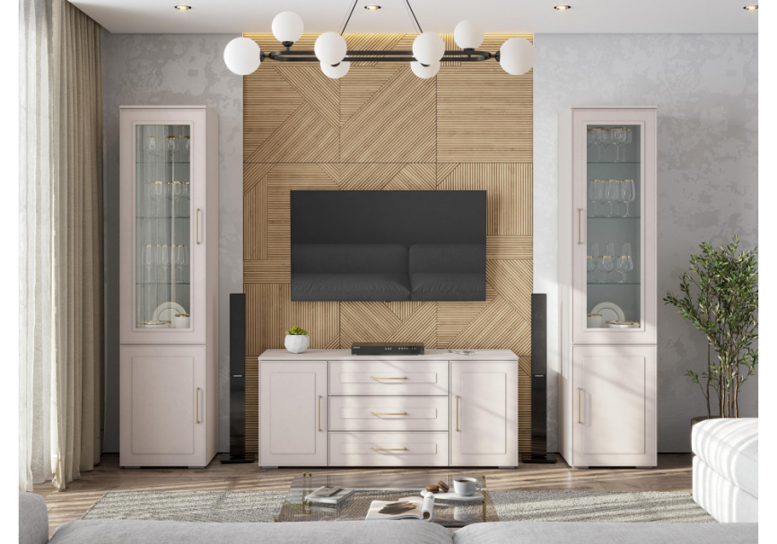 Готовая гостиная Мотру кашемир / шампань комплектация 1 фото 1