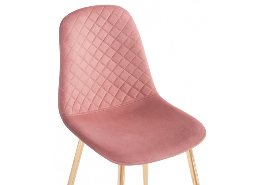 Стул на металлокаркасе Dabl pink / gold фото 6