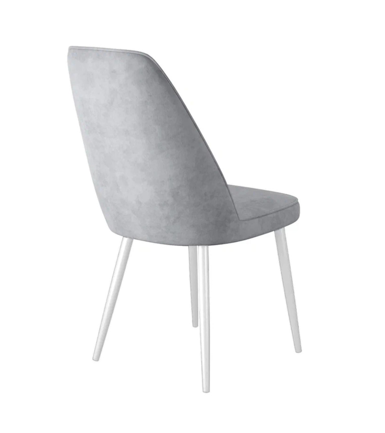 Стул DikLine 326 B22 GREY, ножки белые фото 4