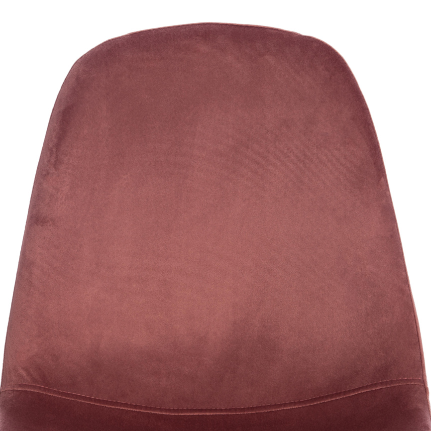 Стул Бриз/Breeze (мод.4724)/1 шт. в упаковке велюр/металл, 44х53х87см, коралловый (HLR44)/белый фото 7