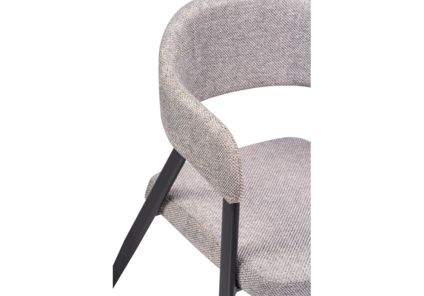 Стул на металлокаркасе Twin gray / black фото 6