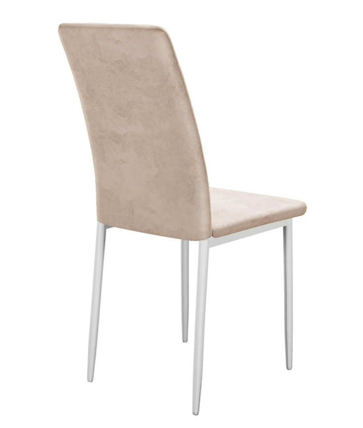 Стул DikLine 272 B03 BEIGE, ножки белые фото 3