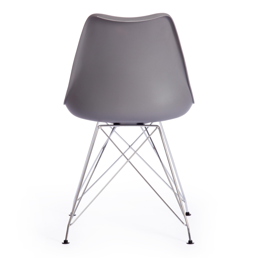 Стул Тулип Айрон Чаир/Tulip Iron Chair (мод.EC-123) металл/пластик, 54,5х48х83,5см, серый фото 4