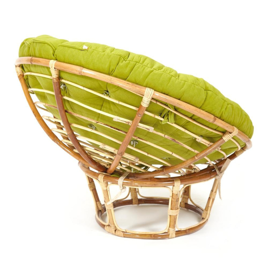 Матрац для кресла Папасан/Papasan (23/01) флок, олива, 23, 125х125х15см фото 6