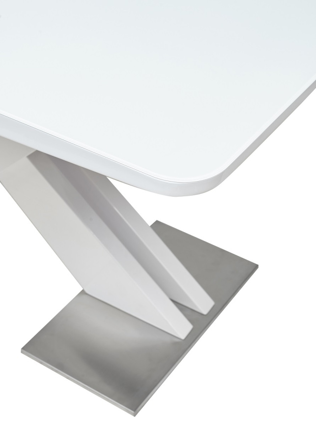 Стол CONTI 140 WHITE GLASS белый глянец М-City фото 4