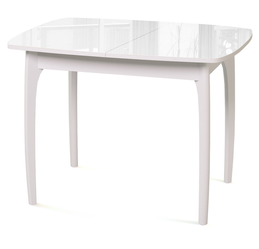 Стол DikLine M40 белый/стекло белое optiwhite фото 1
