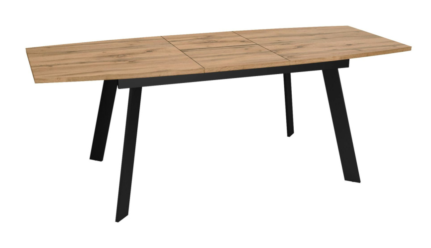 Стол DikLine XL160 Дуб галифакс /опоры черные фото 8