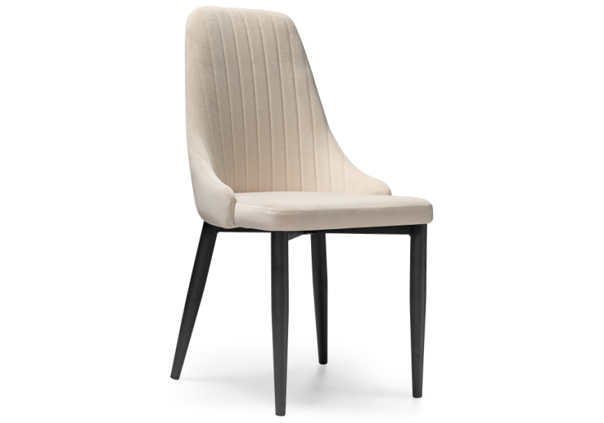 Стул на металлокаркасе Kora beige / black фото 1