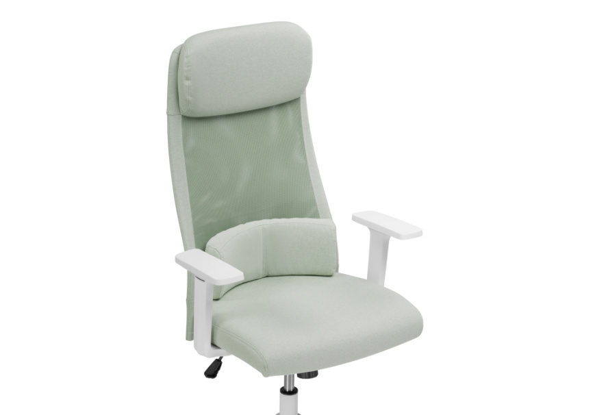 Компьютерное кресло Salta light green / white фото 6