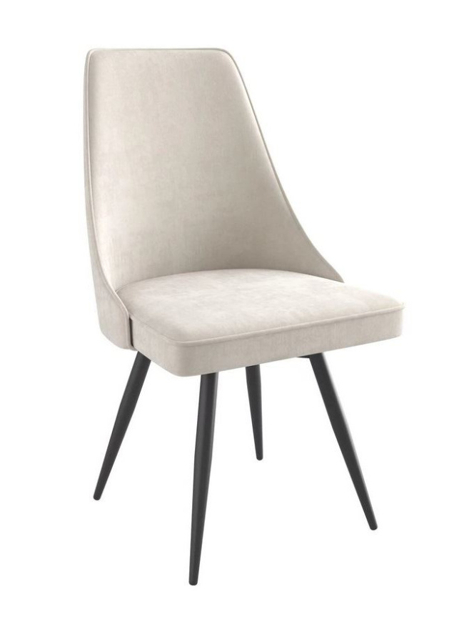 Стул LEO-R поворотный (b3 Cream Lux/Черный) фото 1