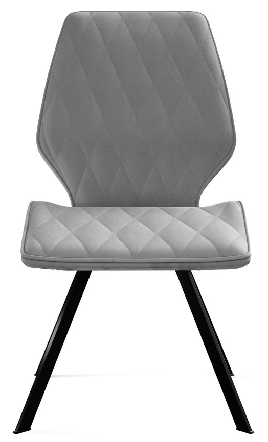 Стул DikLine 243 B22 GREY поворотный/ ножки черные фото 2