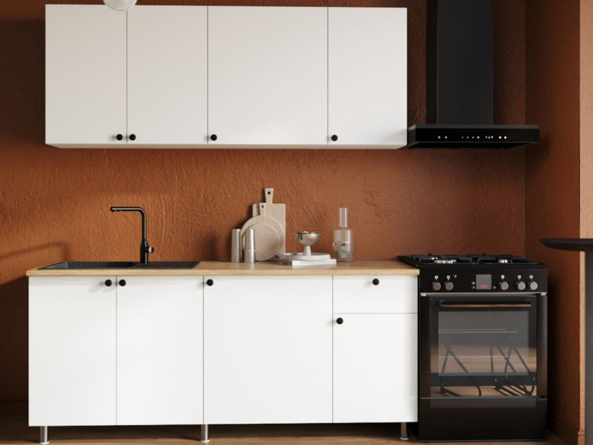 Кухонный гарнитур «Ева» 180см, Белый шагрень (дуб классический) фото 7