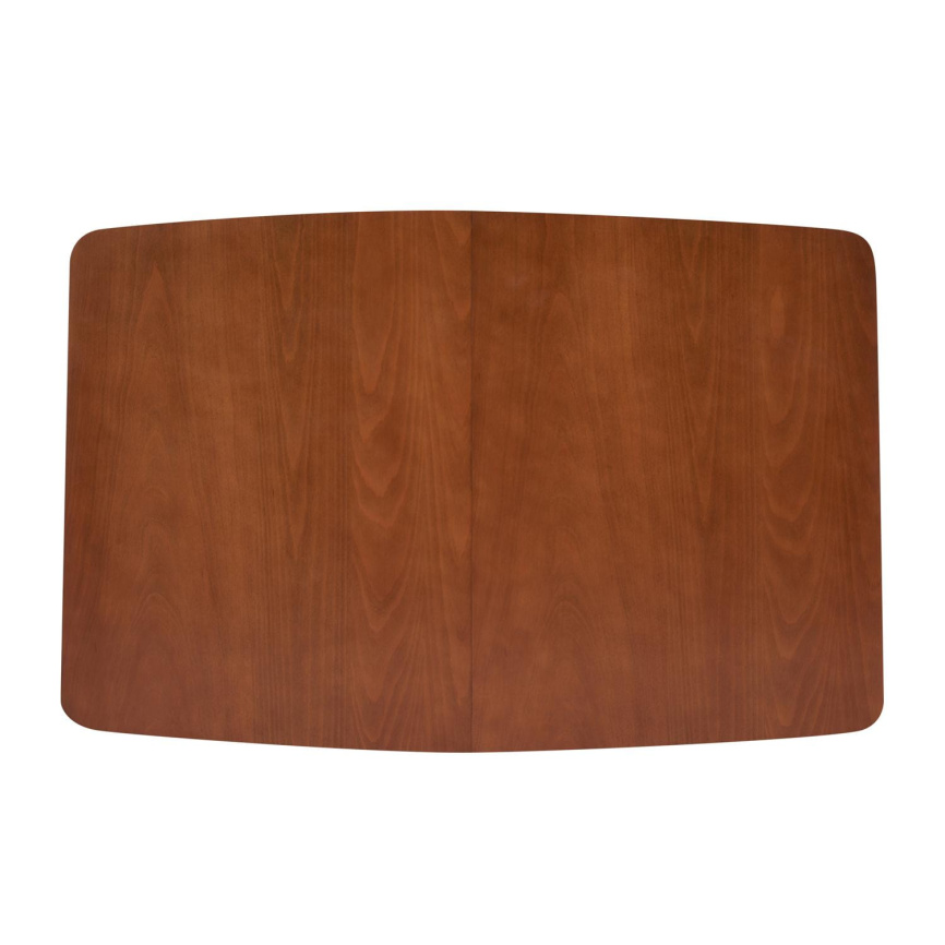 Стол обеденный раскладной Павильон/Pavillion МДФ/бук, 80х120+40х75см, коричневый фото 6