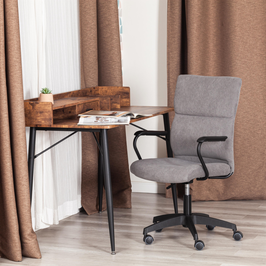 Кресло Бенефит/Benefit флок , серый, 29 фото 8