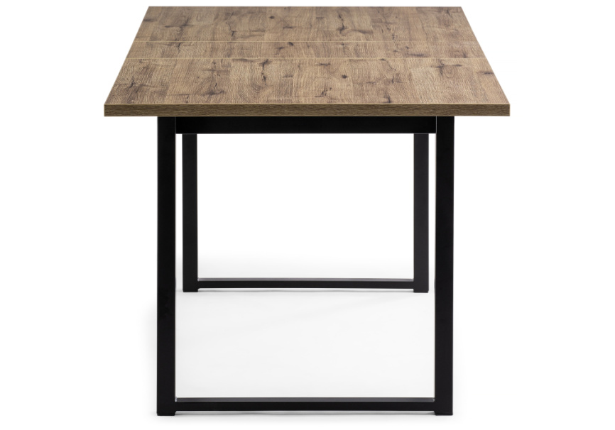 Стол деревянный Макта 140 дуб велингтон / черный матовый фото 5