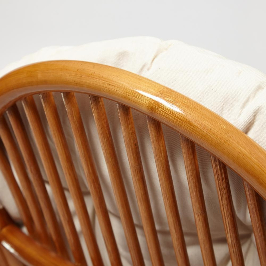 Кресло-качалка Виенна/Vienna (разборная) /без подушки/ натуральный ротанг, 58х133х102см, коньячный фото 3