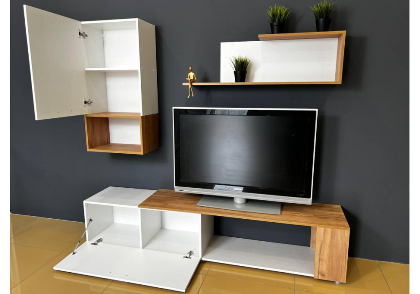 Готовая гостиная Одди белый / дуб золотой фото 5