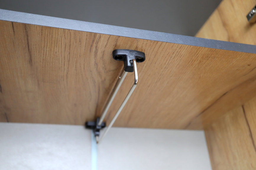 Шкаф ОЛЬГА-ЛОФТ 3, Дуб Крафт Золотой, Темно Серый фото 6