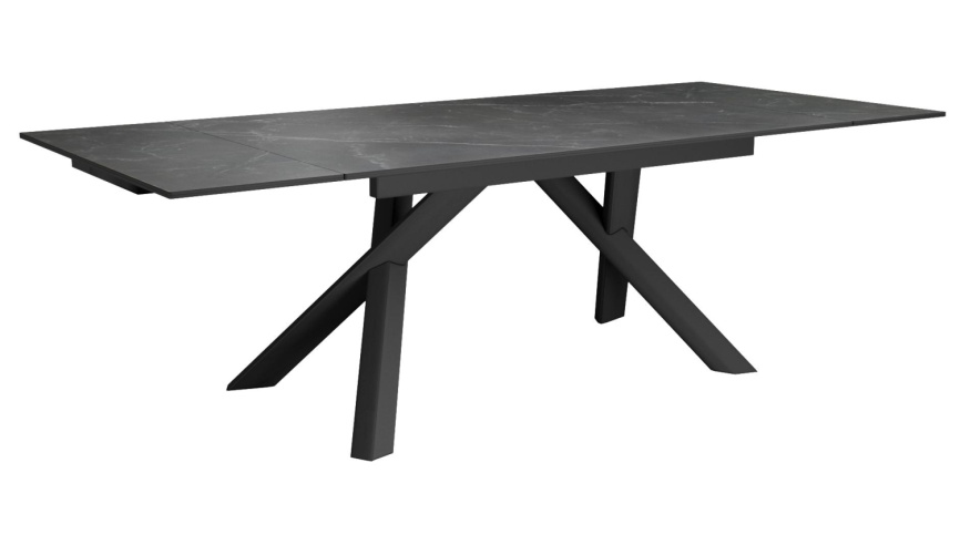 Стол DikLine KX160 керамика черный мрамор С45 матовая/опоры черные (2 уп) фото 8