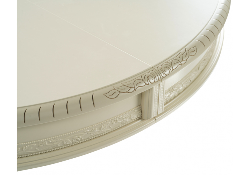 Стол деревянный Альфред круглый крем фото 8