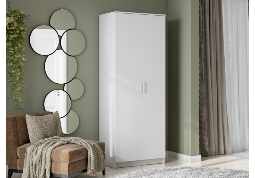 Шкаф Сантори белый текстурный фото 3