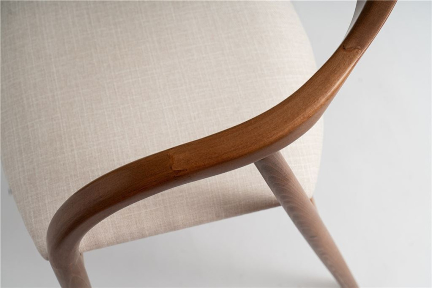 Полукресло венское Diona (светлый орех/ткань Тесла 01) фото 6