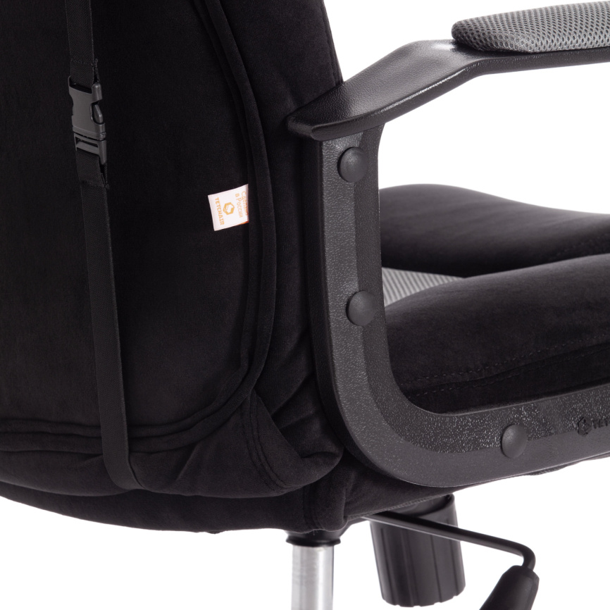 Кресло Драйвер/Driver (22) флок/ткань, черный/серый, 35/TW-12 фото 12