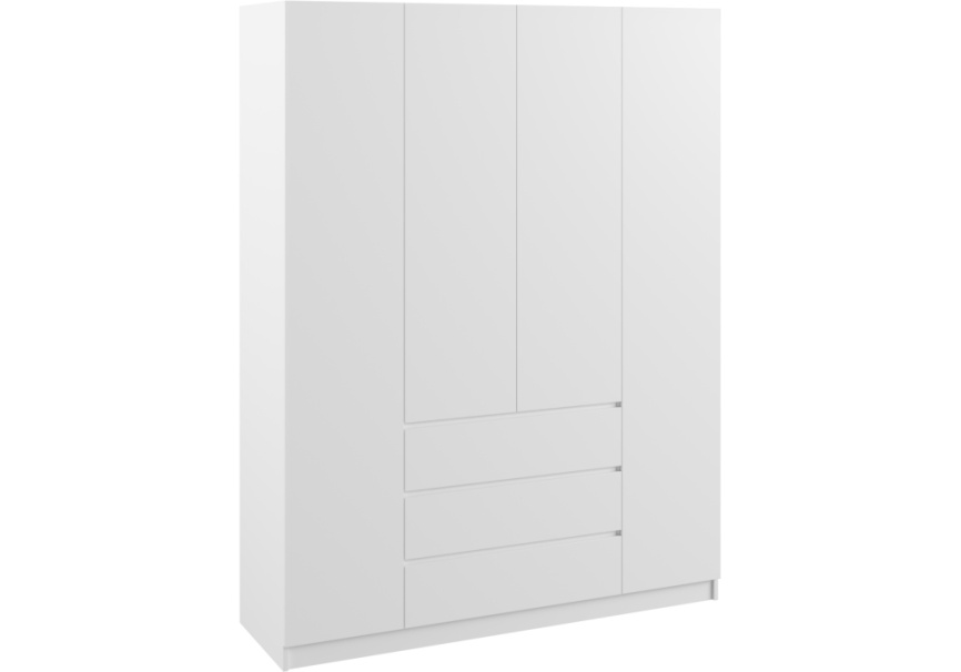 Шкаф Мадера ЛДСП белый фото 1