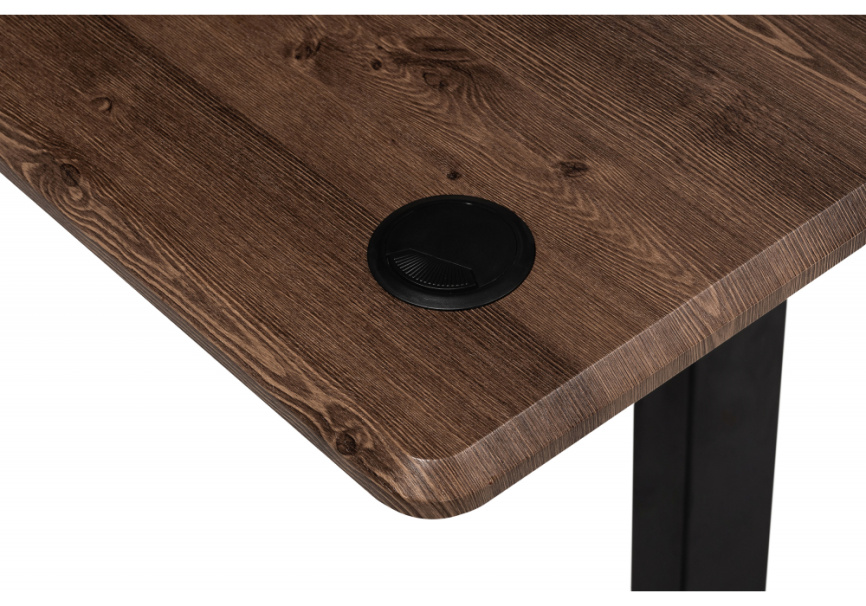 Компьютерный стол Маркос с механизмом подъема 120х75х75 черный / кантри орех фото 9