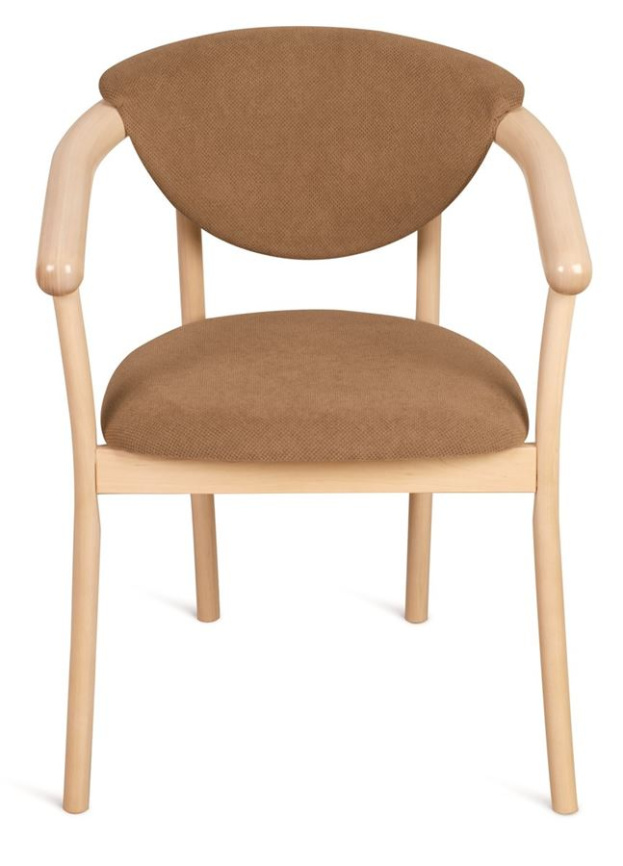 Кресло венское "Виенна" (беленый дуб/коричневый М08) фото 7