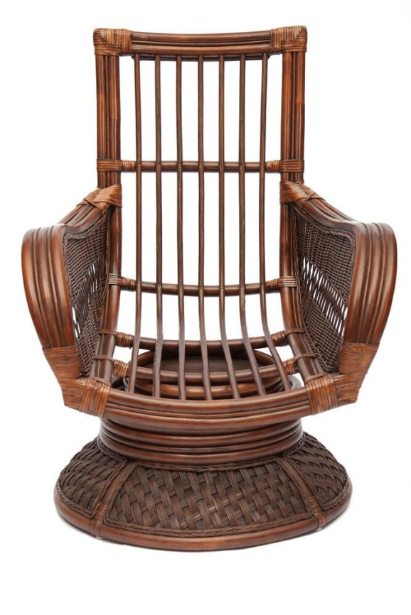 Кресло-качалка Андреа Релакс Медиум/Andrea Relax Medium /с подушкой/ 74х82х100см, пекан античн. орех фото 2