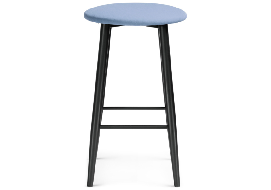 Барный стул Гангток катания дасти блю / черный матовый фото 2