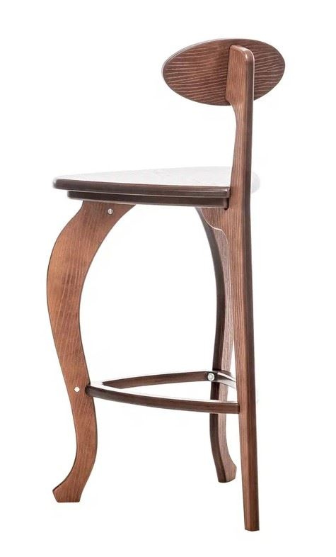 Стул барный 3 ноги гнутые (Орех) фото 3