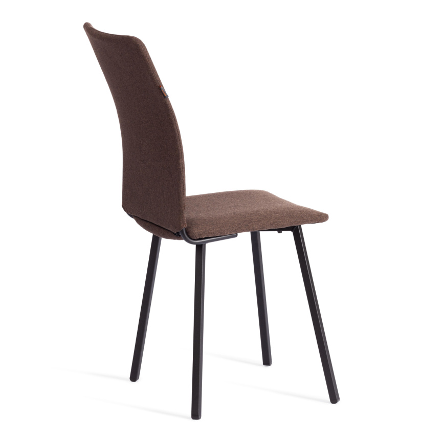 Стул обеденный Ля Русс/La Rousse ткань рогожка, коричневый/черный, 3м7-147, 49х50х93см фото 5