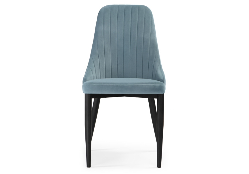 Стул на металлокаркасе Kora light blue / black фото 2