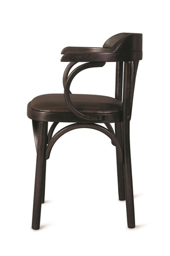 Стул Венский мягкий (венге, экокожа коричневая) фото 2