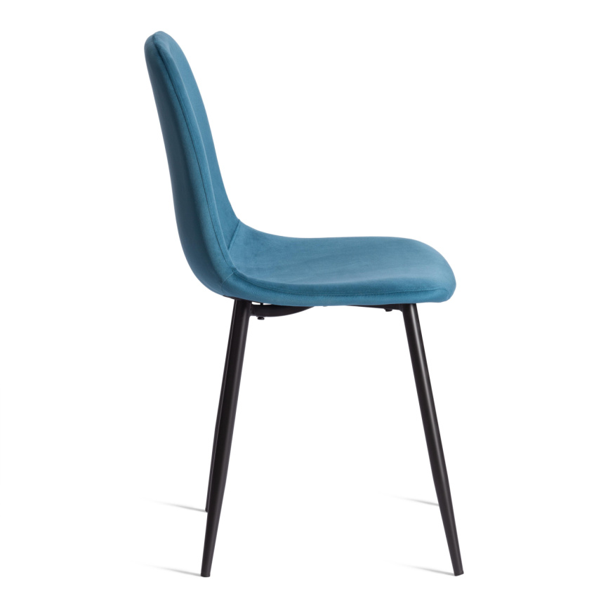 Стул BREEZE (mod. 4724) Велюр/металл , 44 х 53 х 87 см, Dark turquoise (темно-бирюзовый) HLR62 / чер фото 12