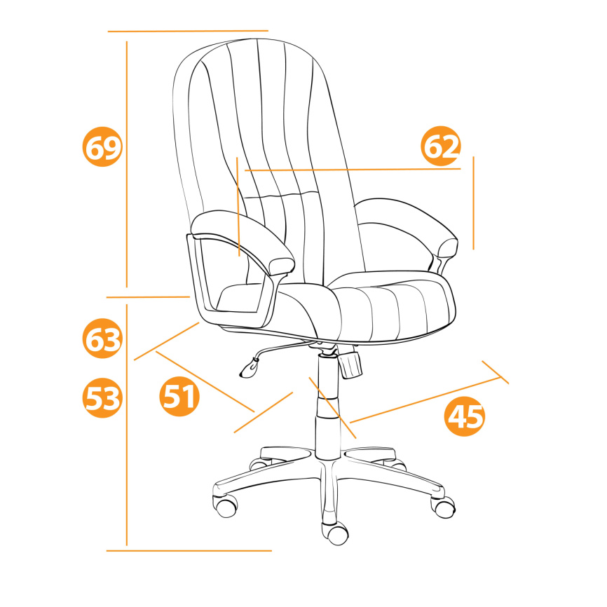 Кресло СН888 Lt/Лт (22) флок , синий, 32 фото 15