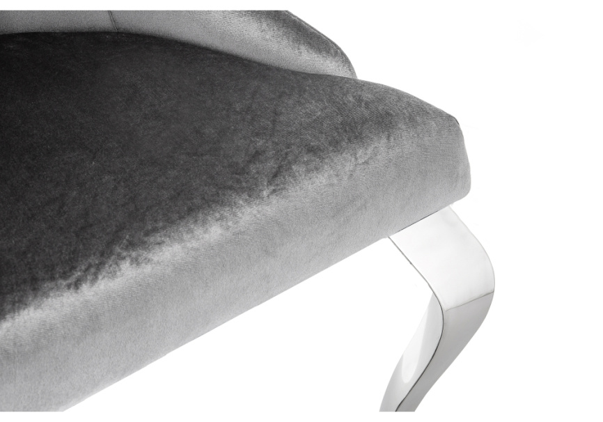 Стул на металлокаркасе Gustav серый фото 7