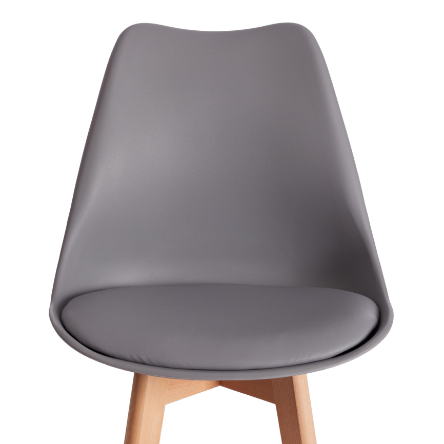 Стул барный TULIP BAR (mod. C1014H-1) / 1 шт. в упаковке пластик/дерево, 42 х 47,5 х 104 см, Grey (с фото 6