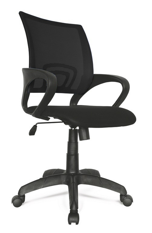 Офисное кресло Формула с чёрной спинкой из сетки фото 1