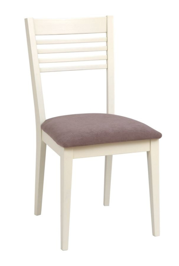 Стул "Эстель" (Эмаль 11 слоновая кость/ткань Smoke) фото 1