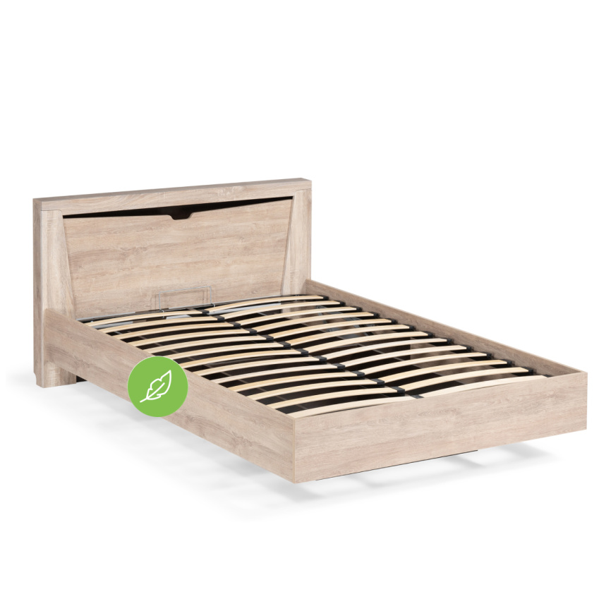 Кровать Магантия 160х200 с ПМ парящая дуб баррик фото 14