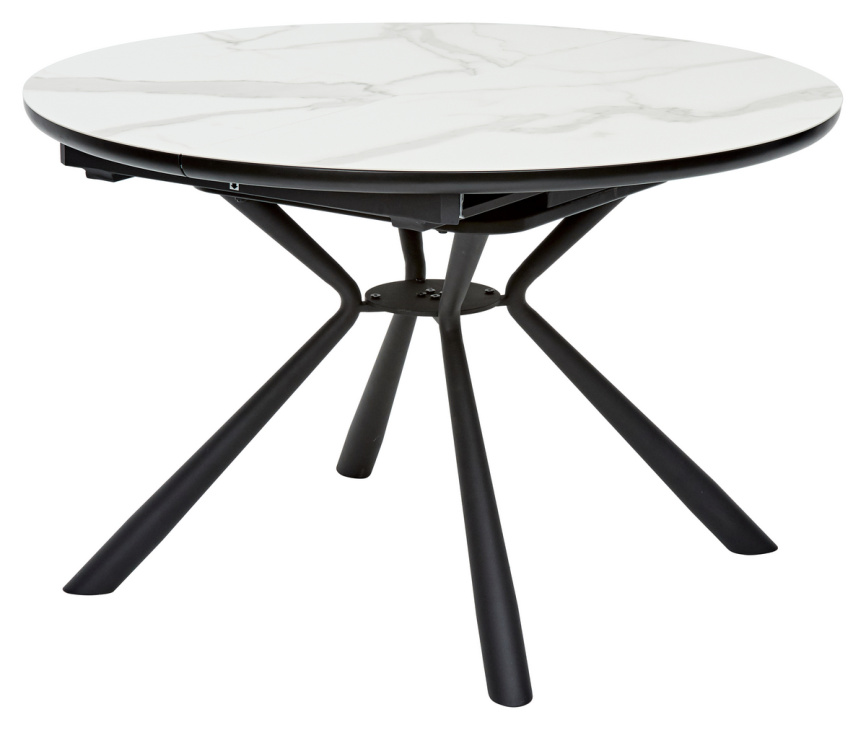 Стол VOLAND BIANCO TL-45 испанская керамика/ BLACK "белый мрамор" М-City фото 1