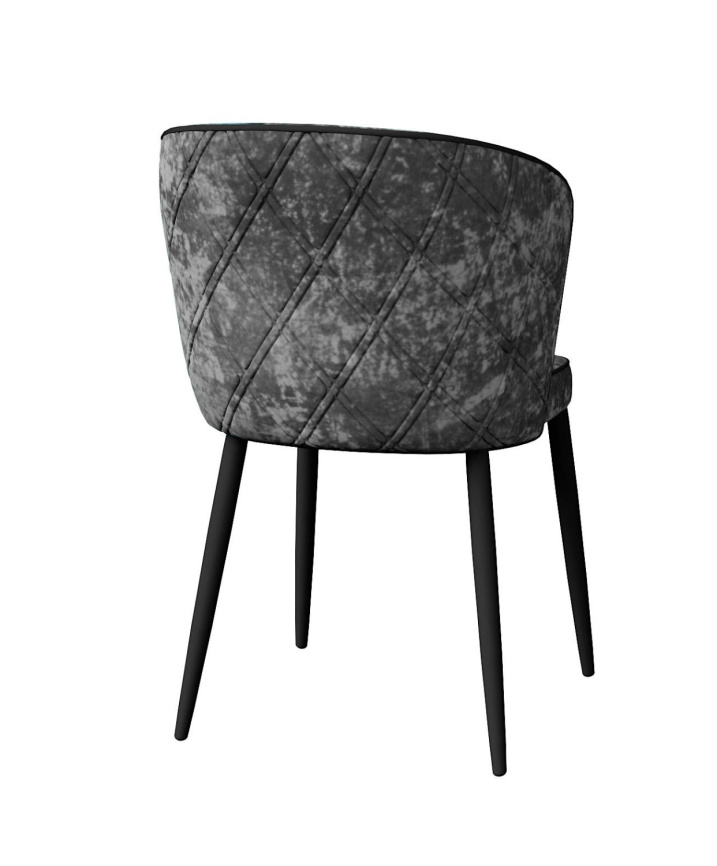 Стул DikLine 347 M14 серый, ножки черные фото 3