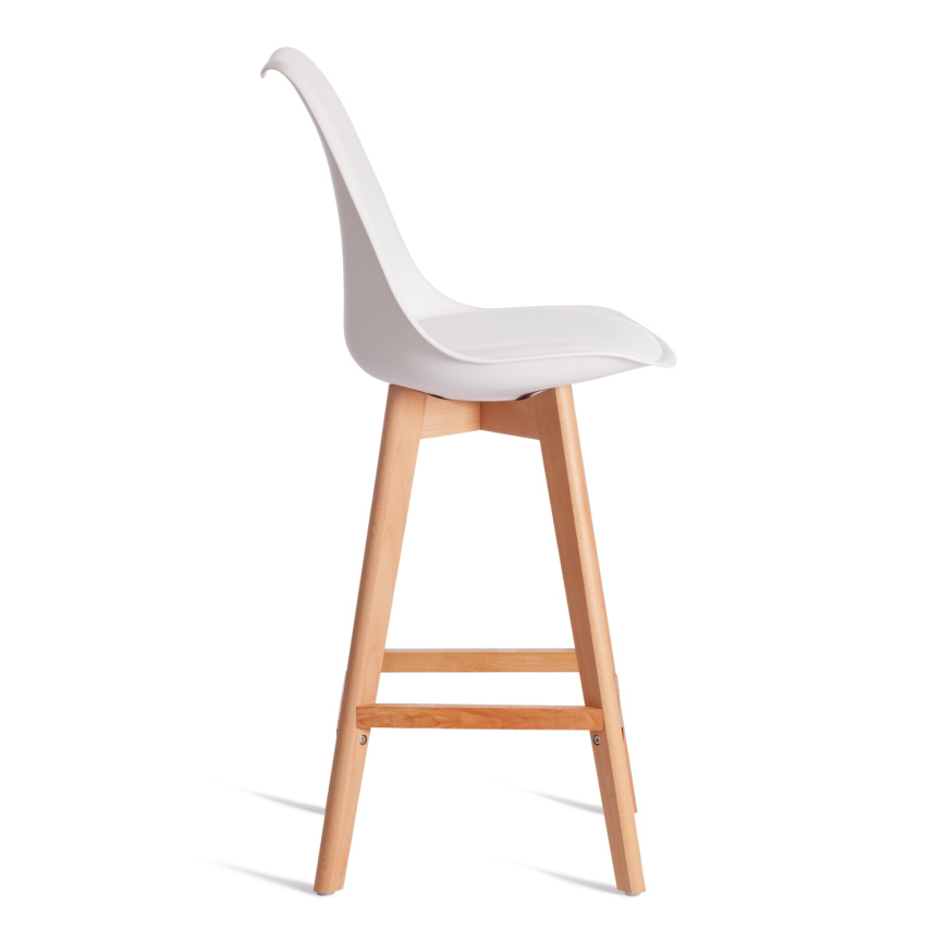 Стул барный TULIP BAR (mod. C1014H-1) / 2 шт. в упаковке пластик/дерево, 42 х 47,5 х 104 см, White ( фото 5