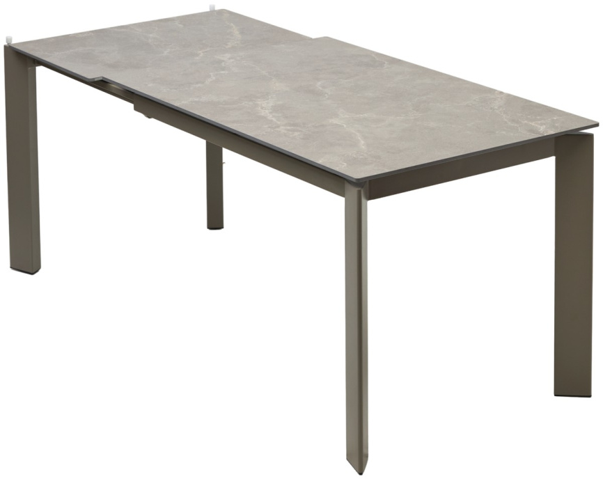 Стол CORNER 120 MATT LATTE STONE SOLID CERAMIC / TAUPE, ®DISAUR фото 3