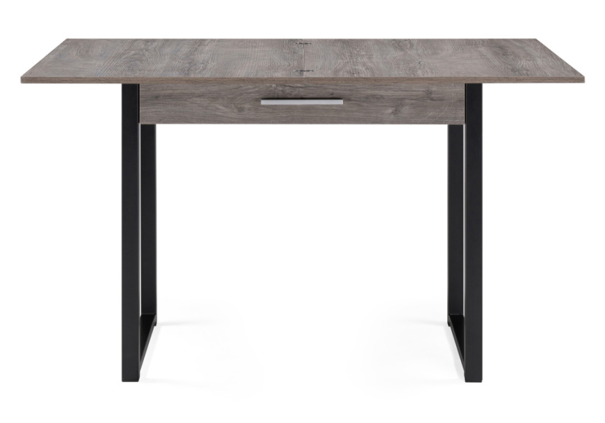 Стол деревянный Ибби 90(128)х64х77 рошелье / черный матовый фото 3