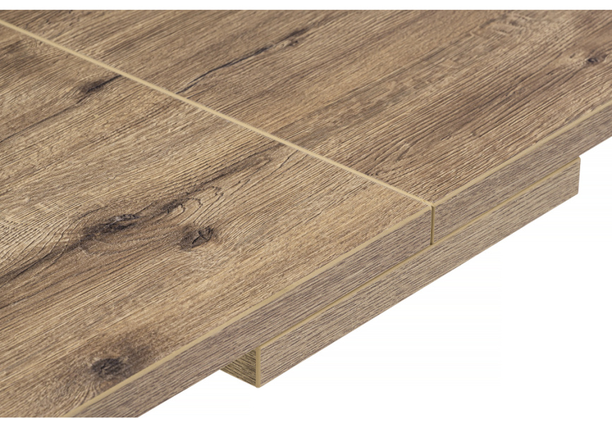 Стол деревянный Макта 140 дуб велингтон / черный матовый фото 10