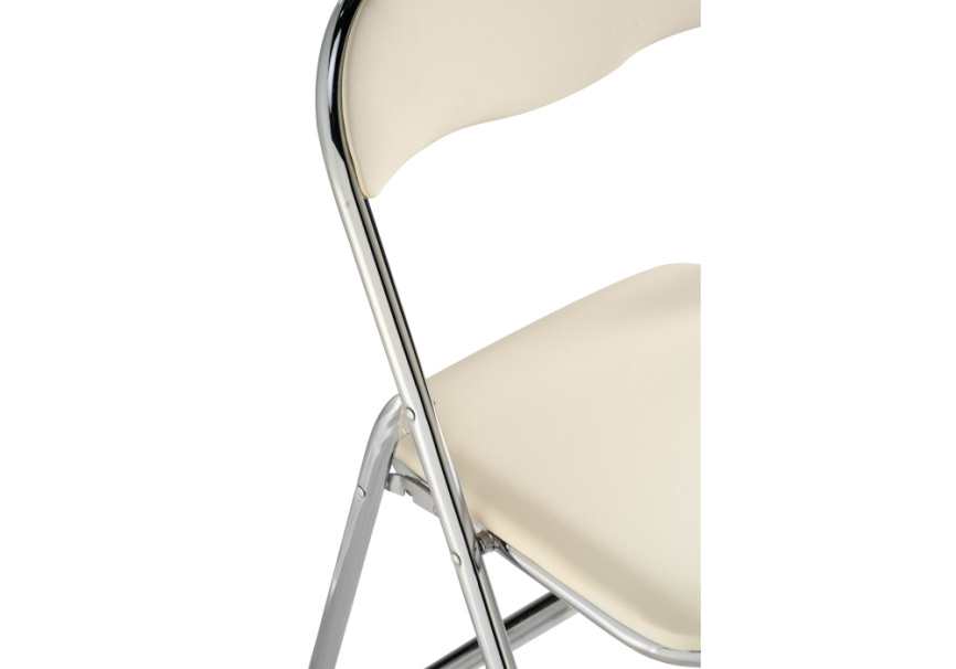 Стул на металлокаркасе Fold 1 складной beige / chrome фото 7